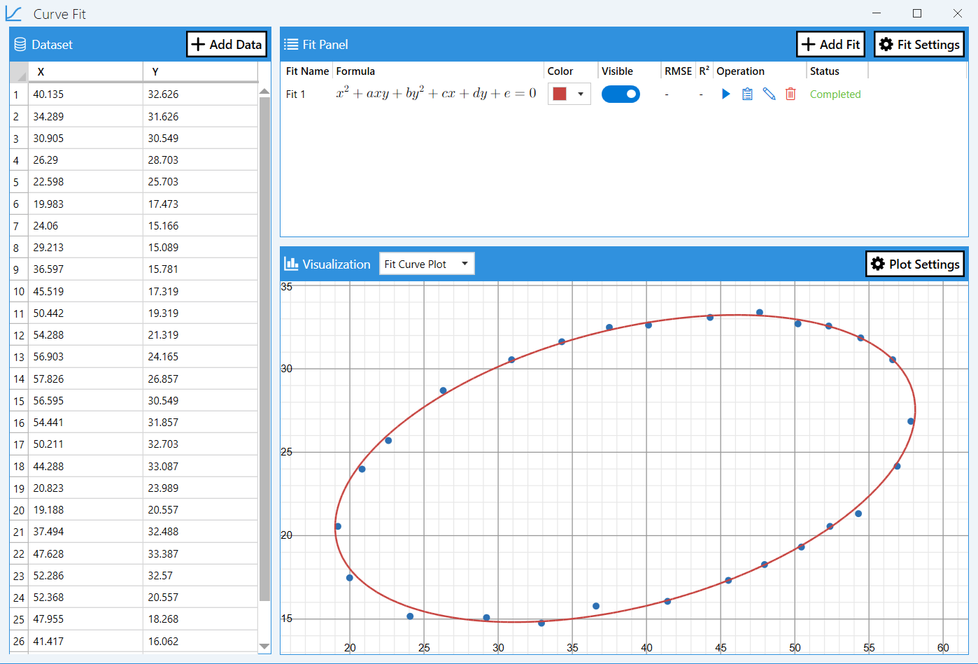 CurveFit - Screenshot 4 showing product features and functionality