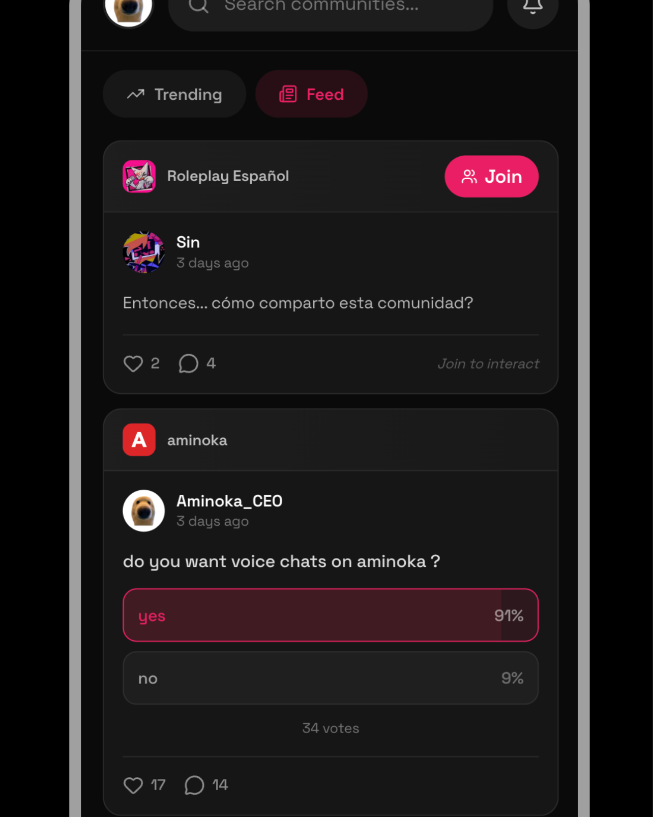 Aminoka - Screenshot 2 showing product features and functionality