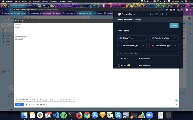 CryptoMove Chrome Browser Extension gallery image