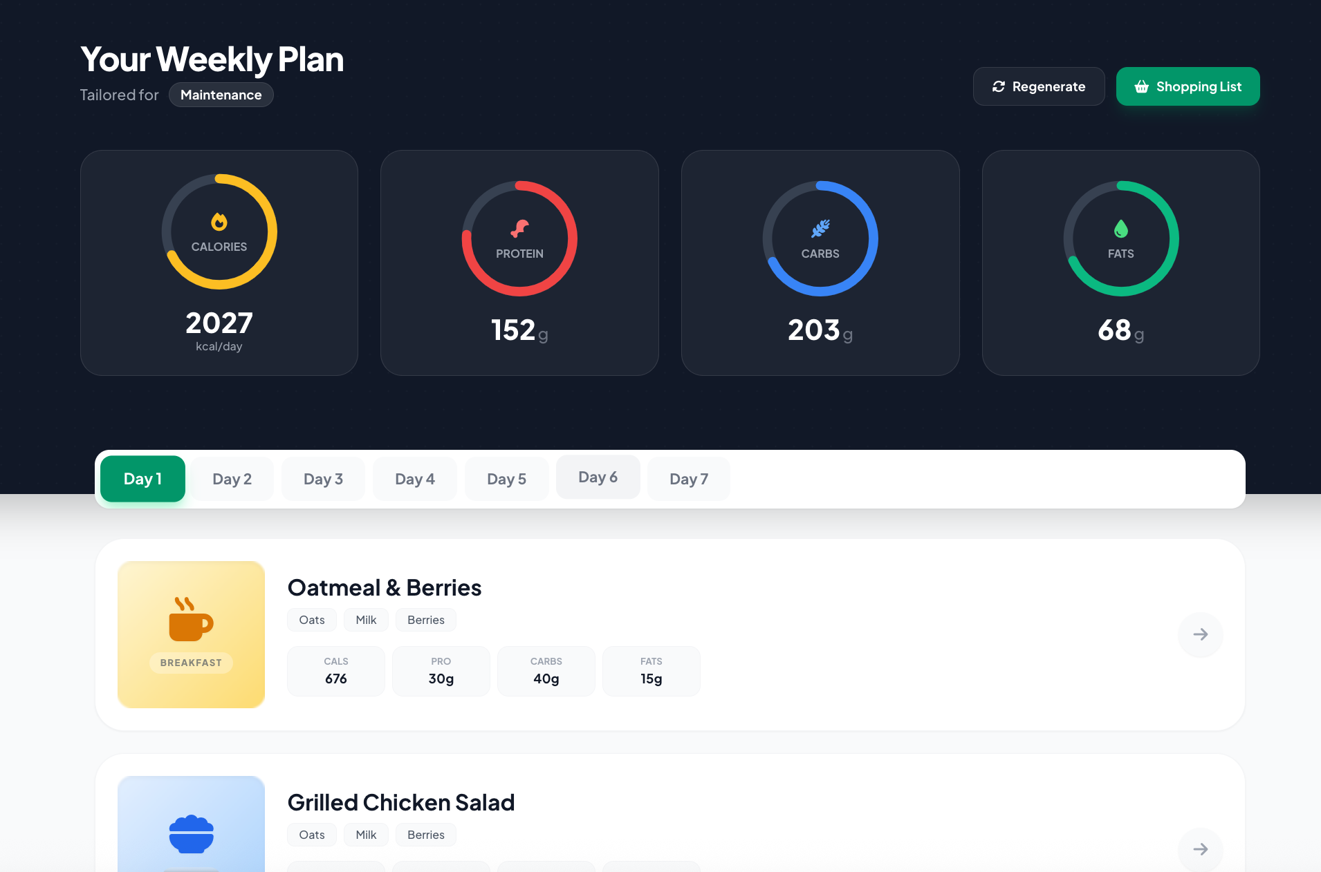 MakeMealPlan - Screenshot 3 showing product features and functionality