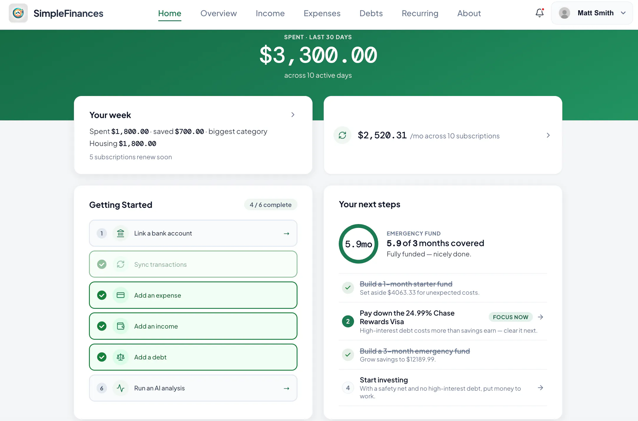Simple Finances gallery image