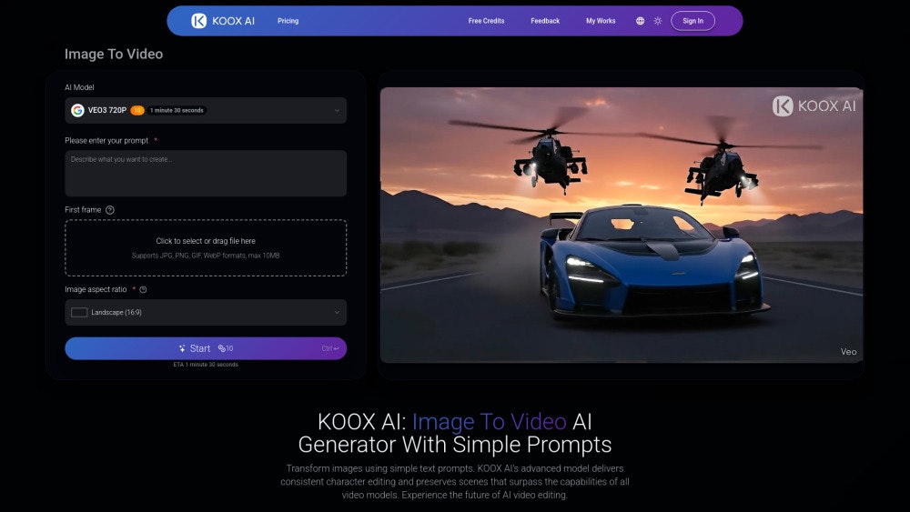 KOOX AI - One stop AI video generator - Screenshot 2 preview