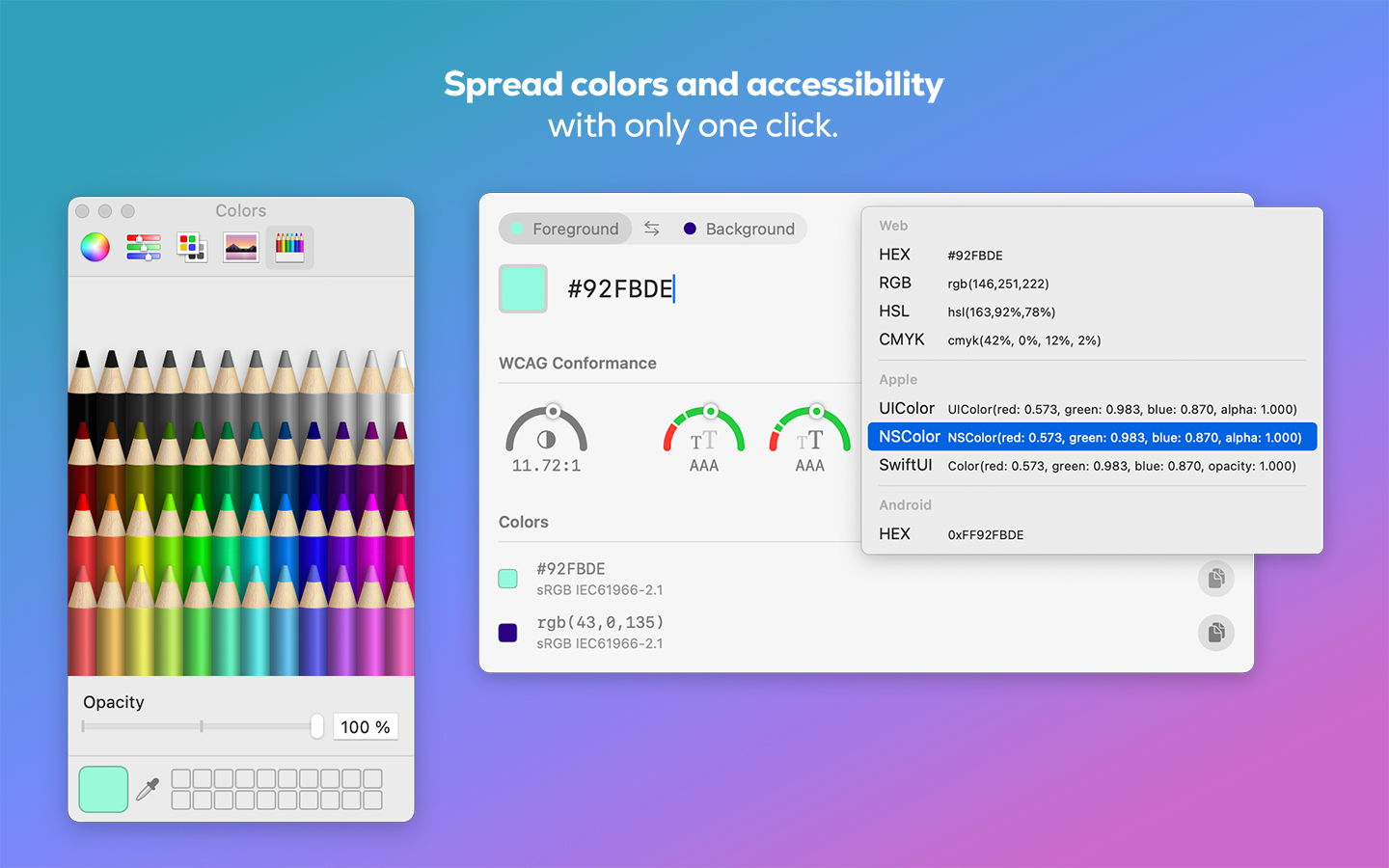 ความคมชัด - ตัวตรวจสอบสีสำหรับ macOS media 5