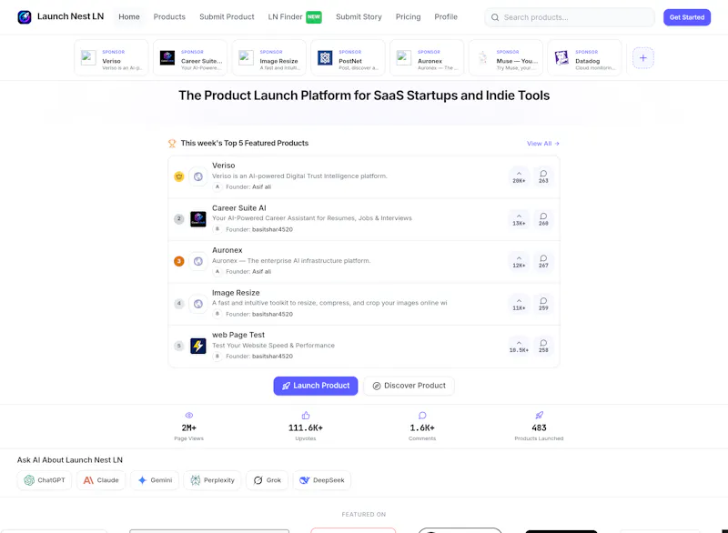 Launch Nest LN screenshot 1