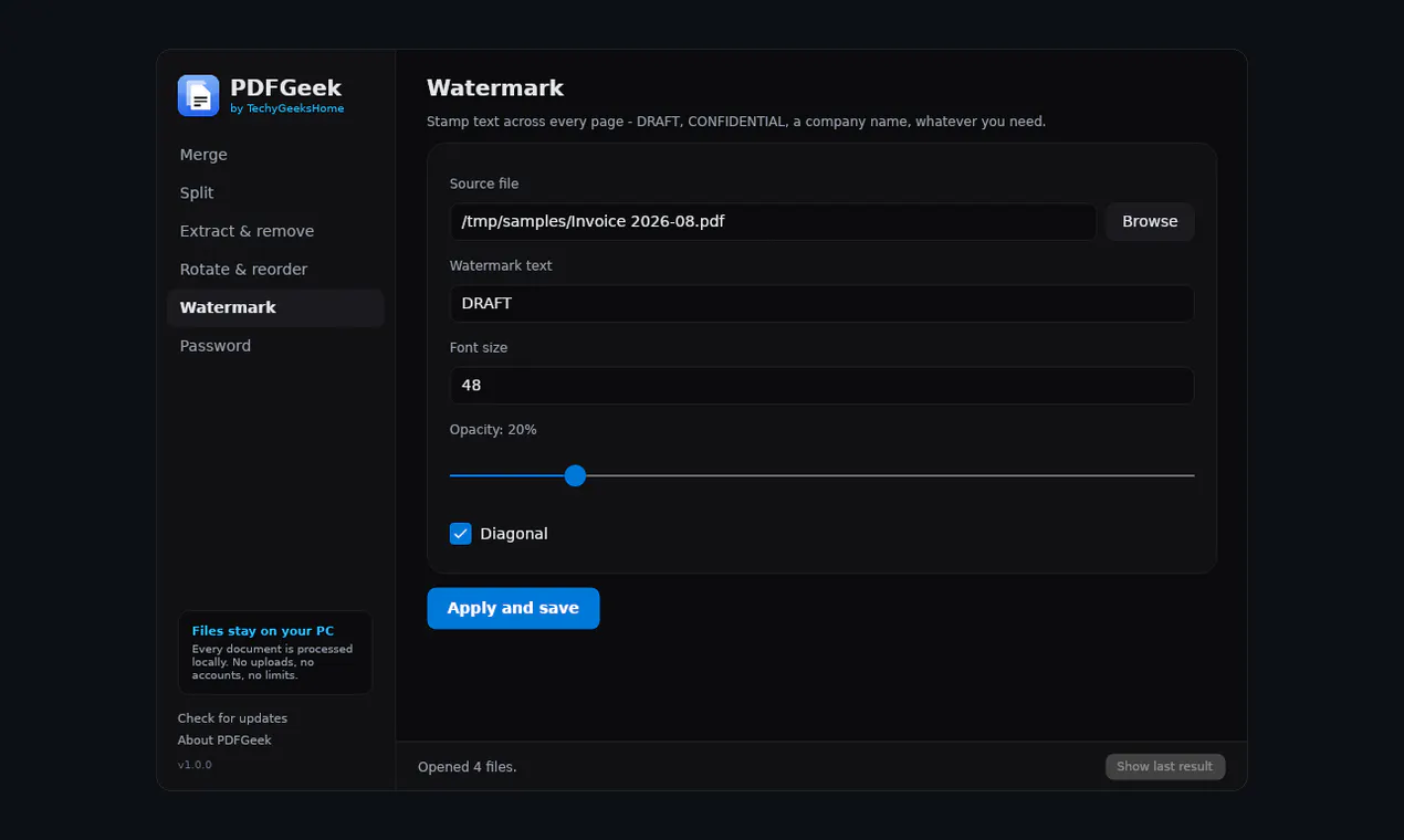 PDFGeek screenshot