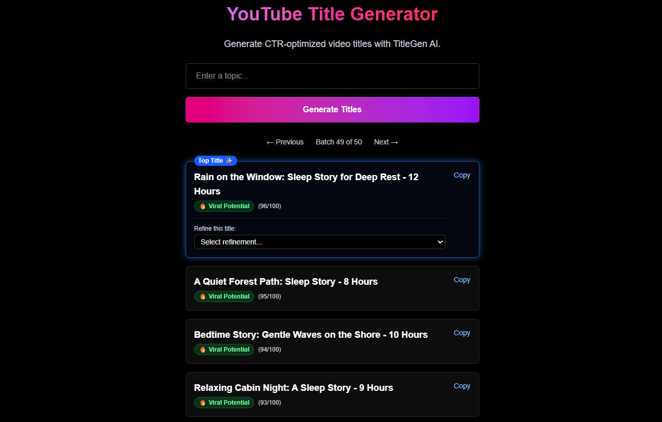 TitleGen® gallery image