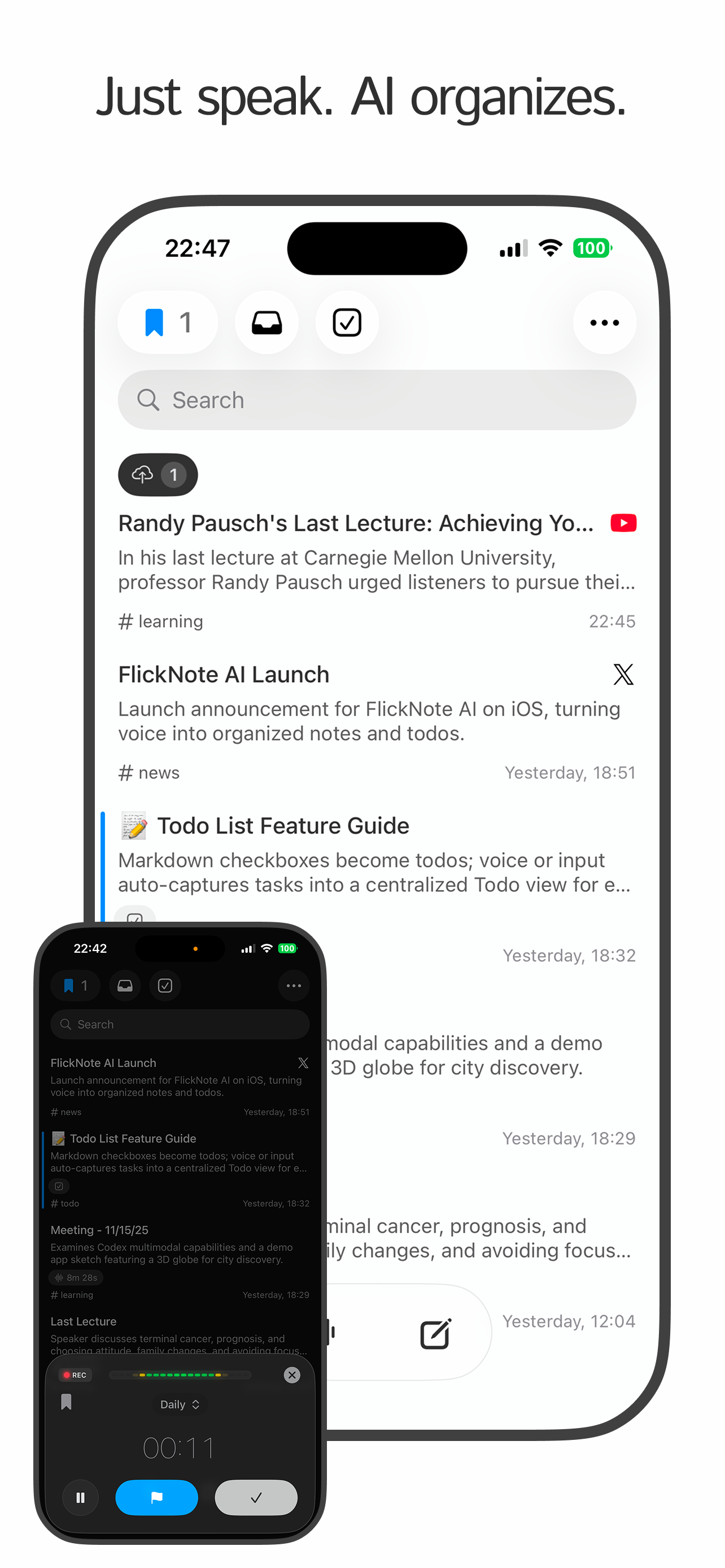 FlickNote - Screenshot 2 showing product features and functionality