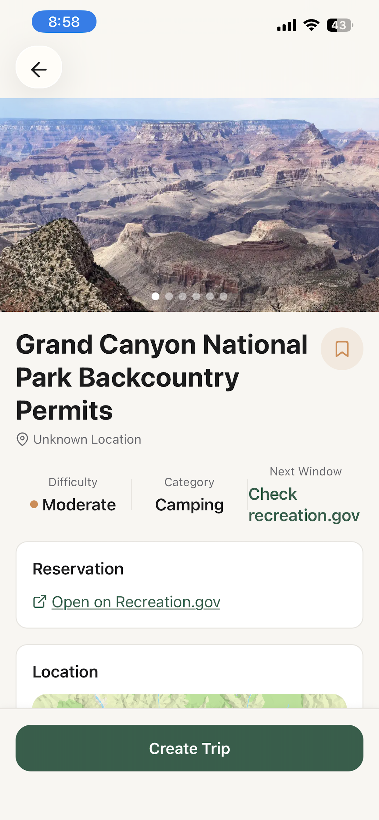 Explorely iOS app gallery image