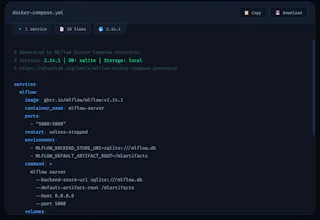 MLflow Docker Compose Generator gallery image