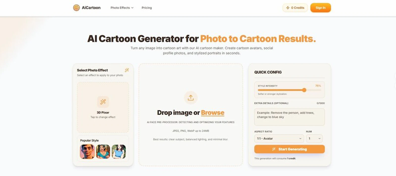 AiCartoon screenshot 1