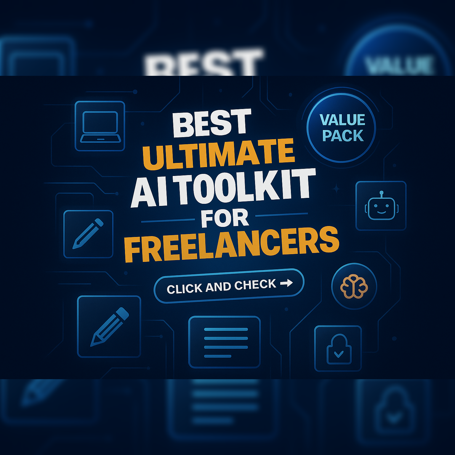 Ultimate AI Toolkit สำหรับ Freelancer - 50 เครื่องมือ AI, พรอมต์และเทมเพลตเพื่อขยายธุรกิจของคุณ media 1