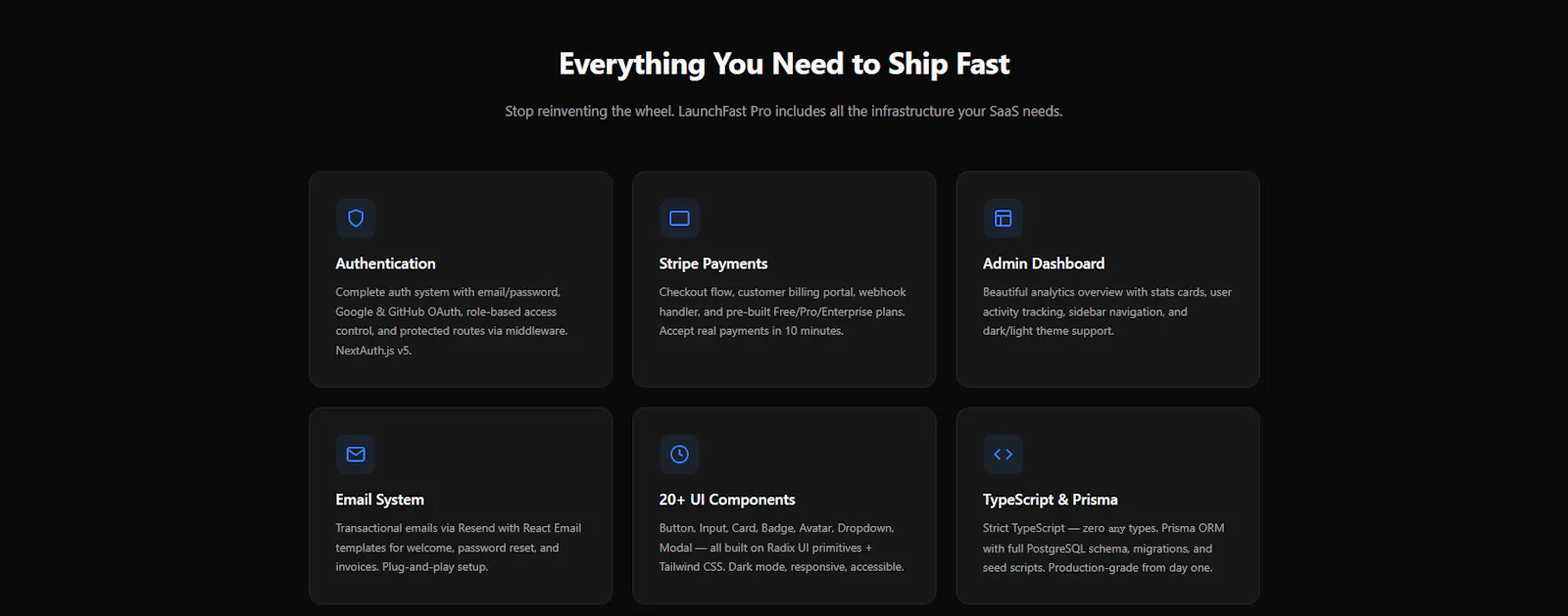 LaunchFast Pro — Ship Your SaaS in Days screenshot 2