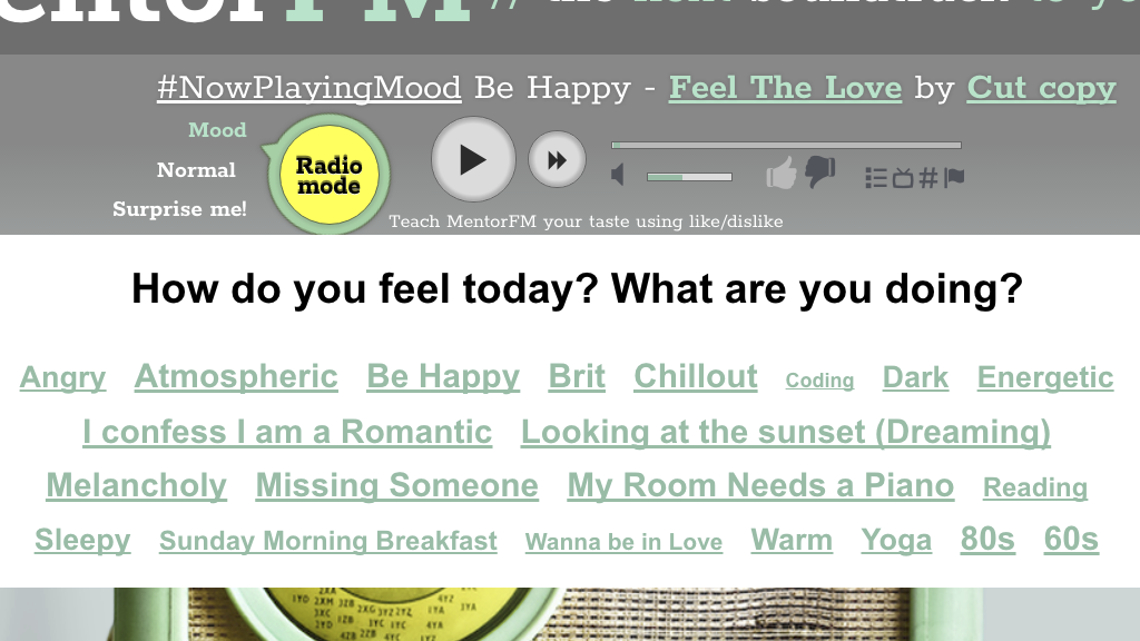 MentorMood - a new feature by Mentor.FM gallery image