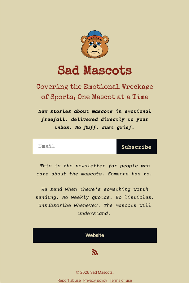 Sad Mascots gallery image