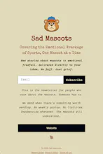 Sad Mascots gallery image