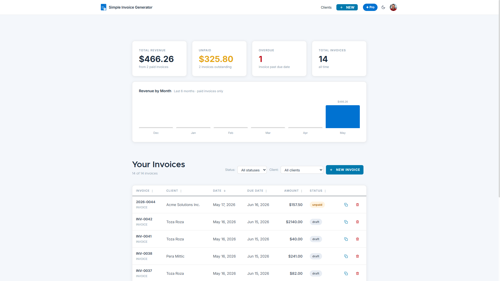 Simple Invoice Generator gallery image