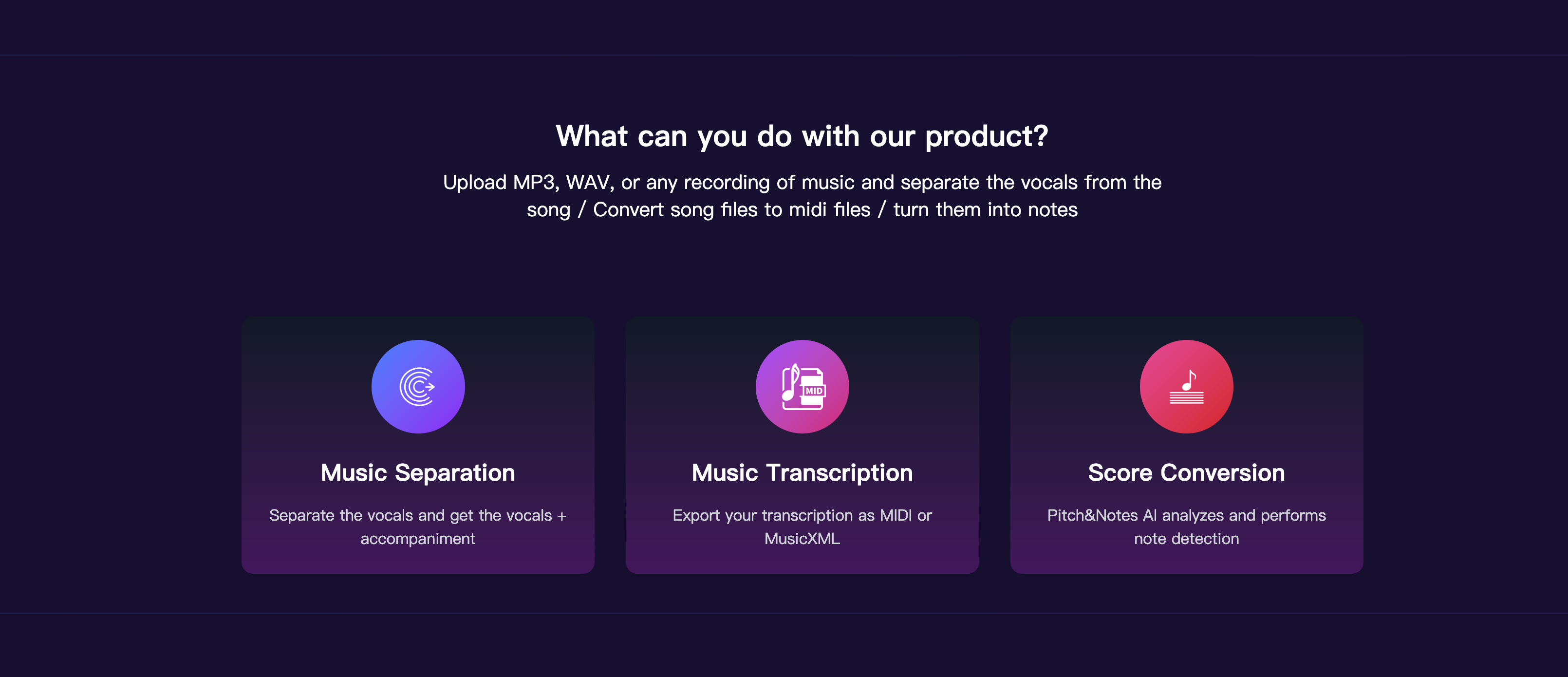 Média Pitchnotes.ai - Transformez les mélodies en partitions avec l'IA 2