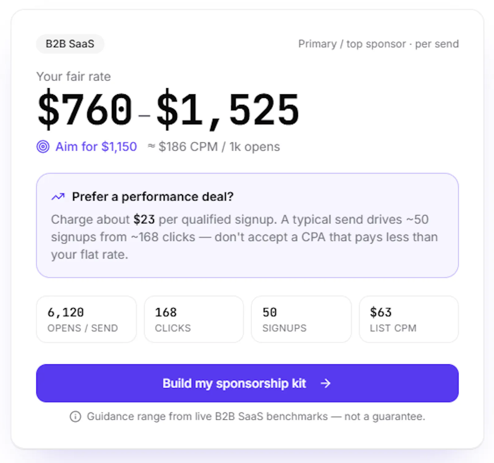 SponsorPriceIQ screenshot 5