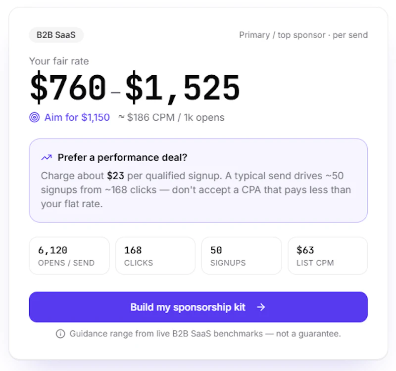SponsorPriceIQ screenshot 5