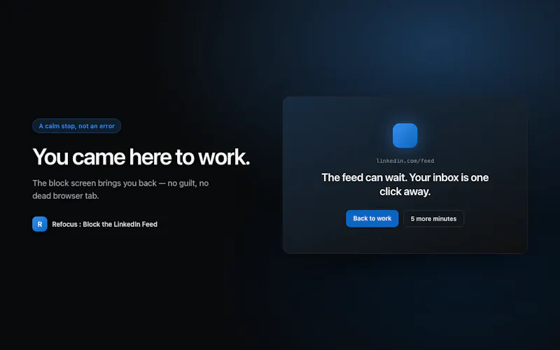 Refocus screenshot 4