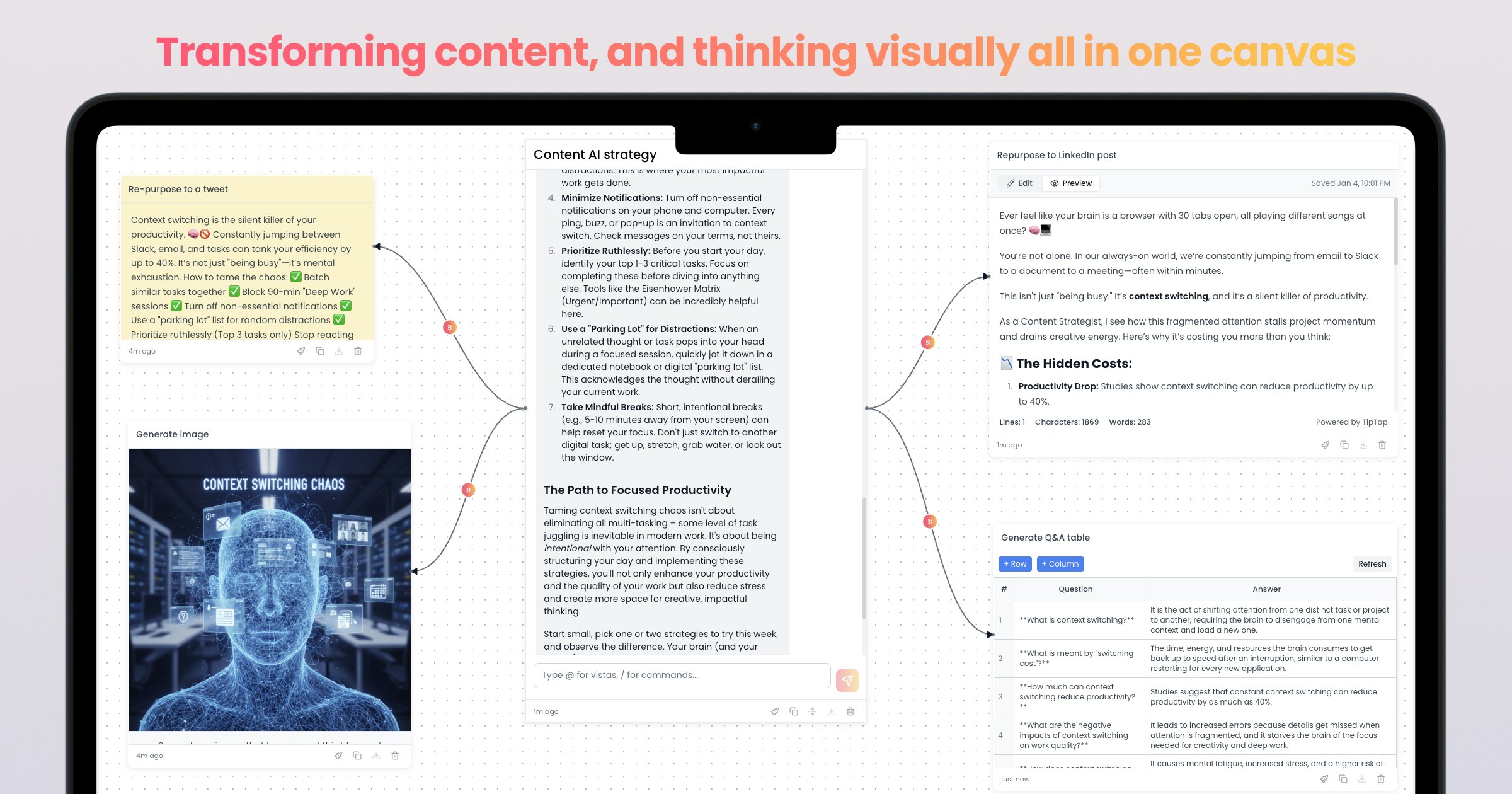 VISONA - The most powerful canvas - Screenshot 3 showing product features and functionality