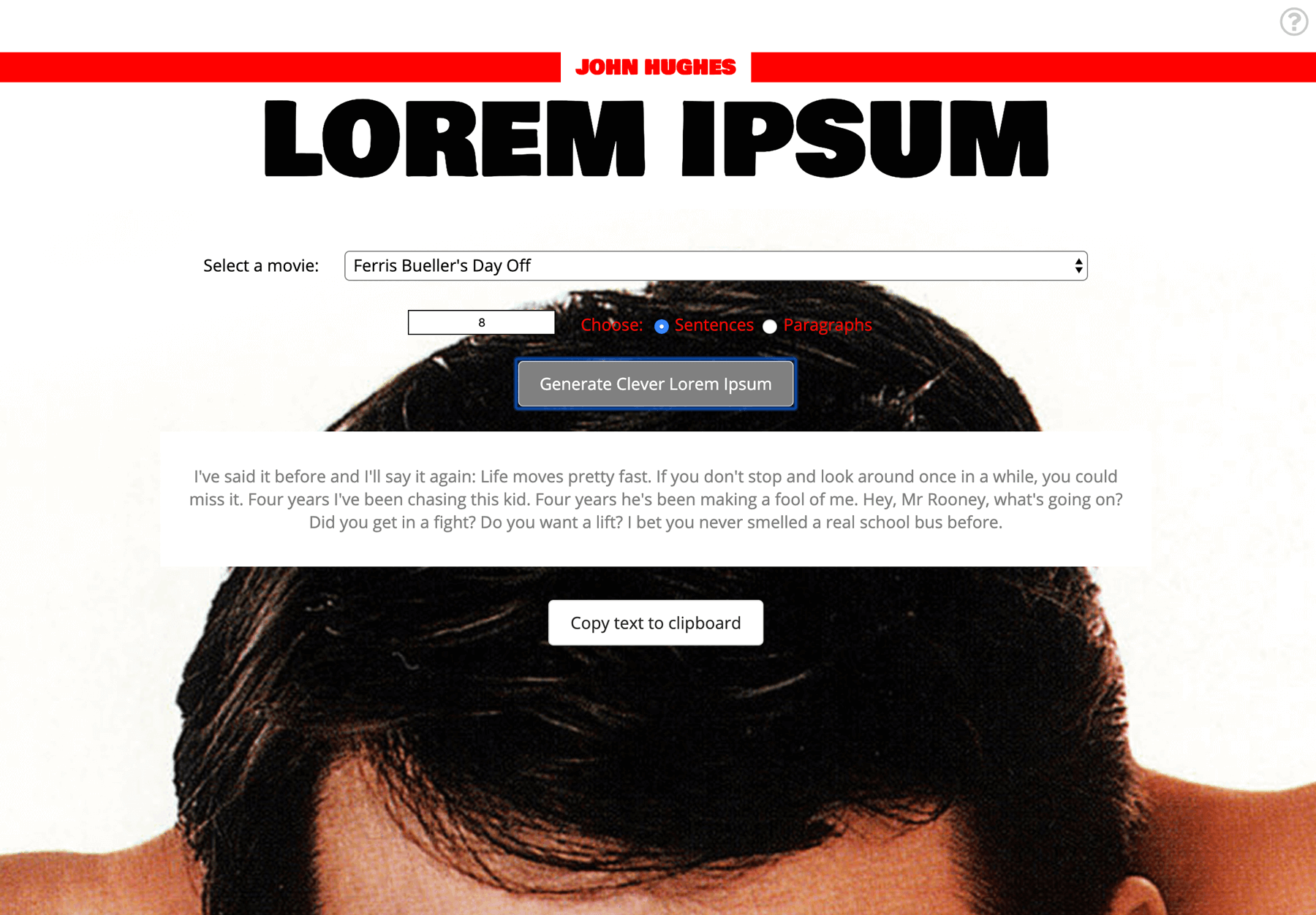 John Hughes Lorem Ipsum gallery image