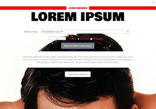 John Hughes Lorem Ipsum gallery image