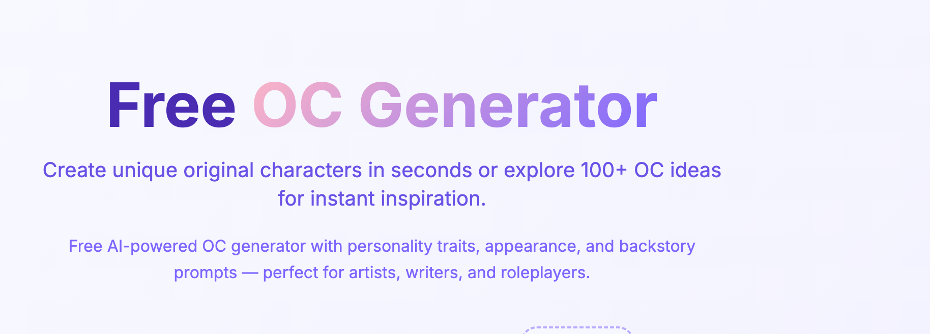 OC Compass — AI Character Generator gallery image
