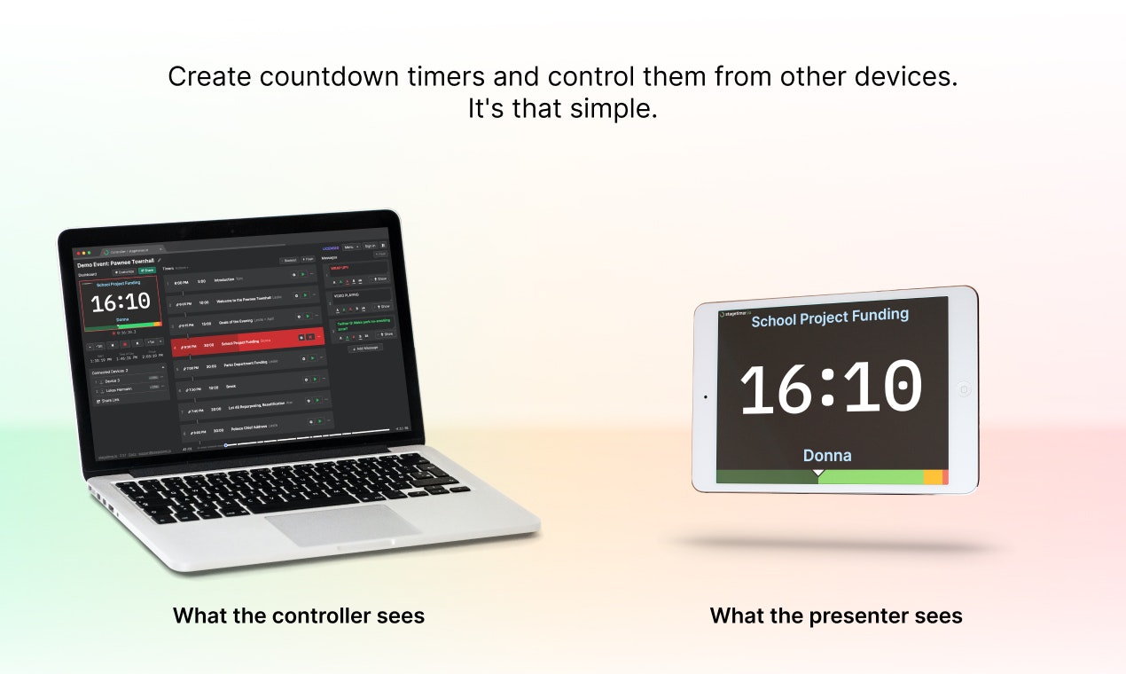 Media Stagetimer.io - Bộ đếm thời gian đếm ngược điều khiển từ xa 2