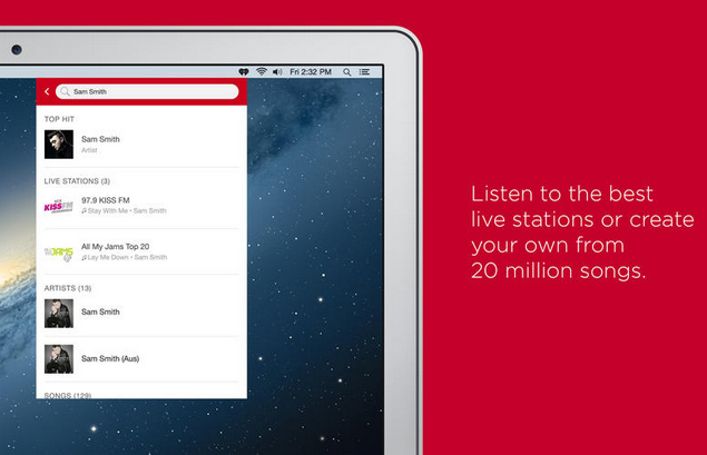 iHeartRadio for Mac gallery image