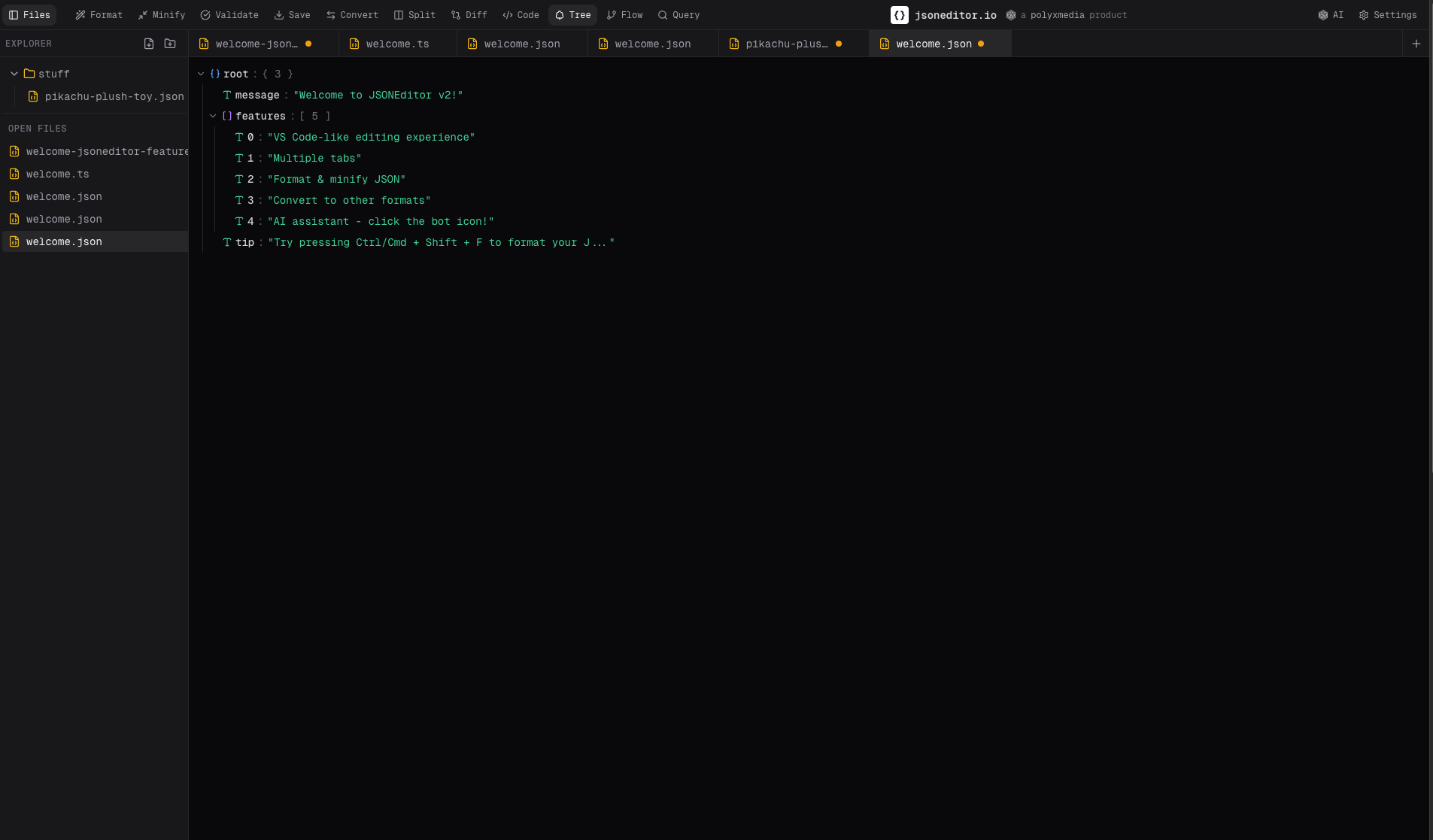 jsoneditor.io gallery image