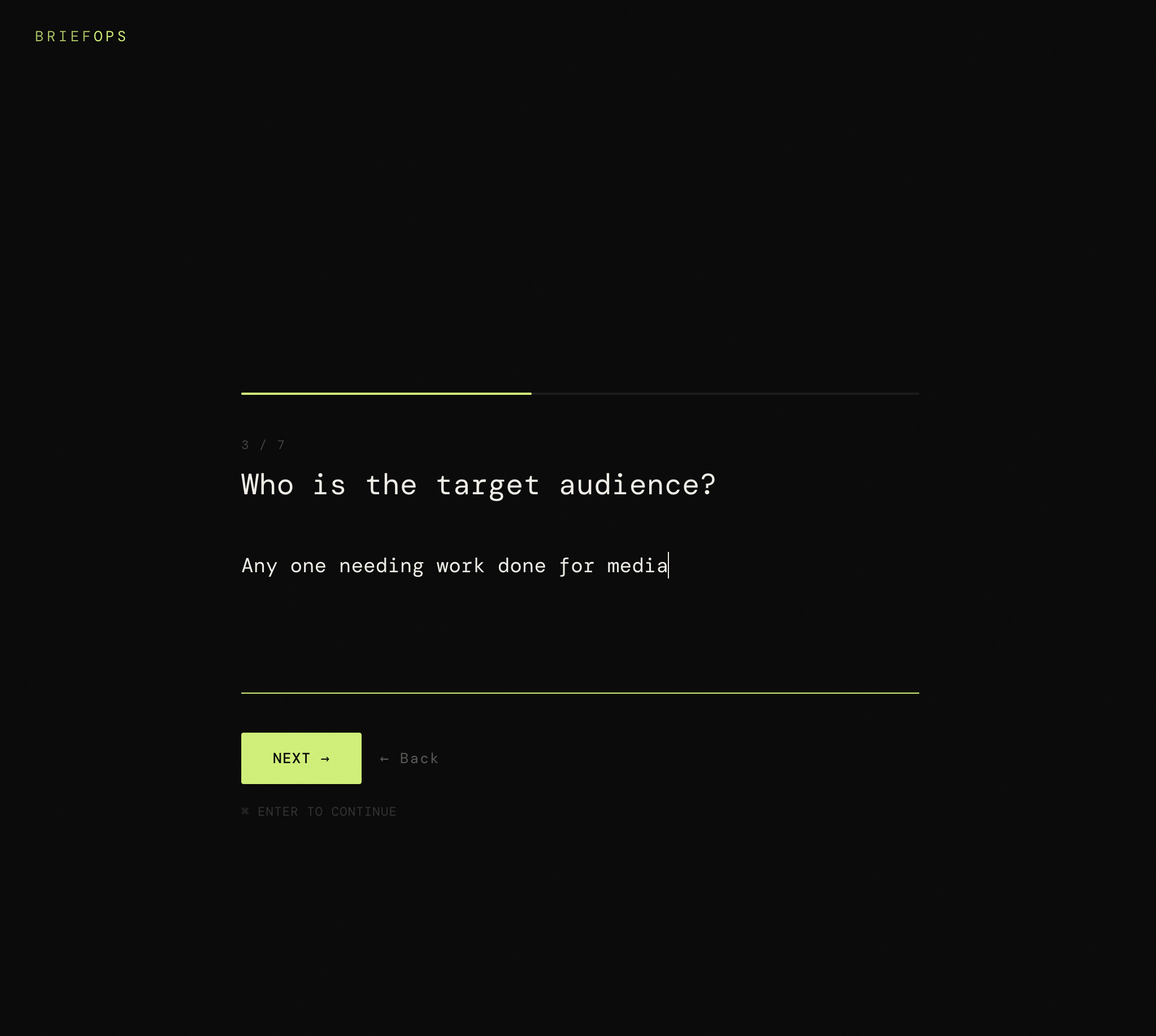 BriefOps — Client Briefs in 60 Seconds gallery image