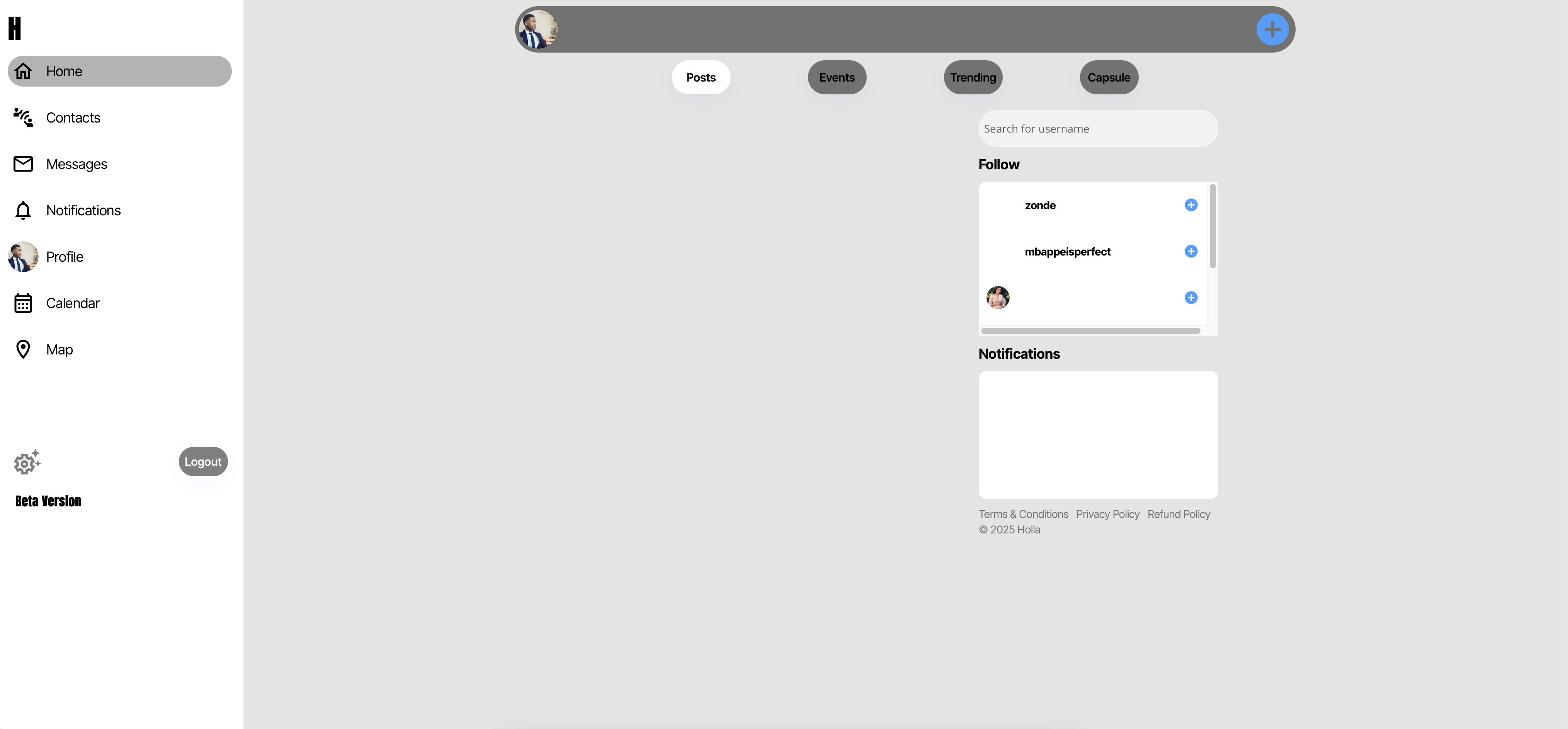Holla - Screenshot 2 showing product features and functionality