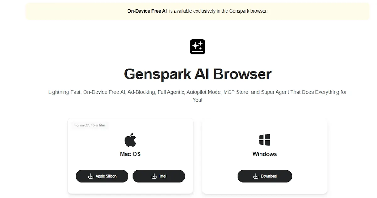 Genspark AI Browser