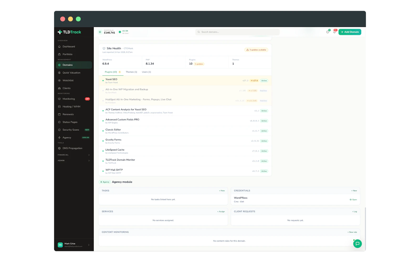 TLDTrack screenshot 5