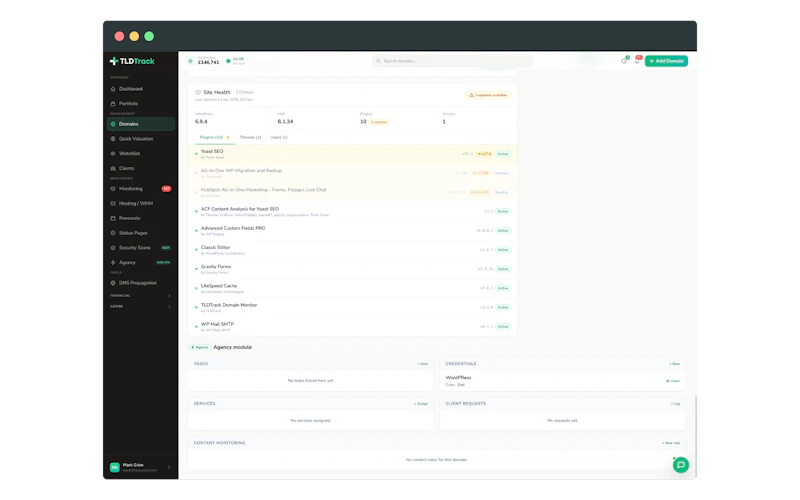 TLDTrack screenshot 5
