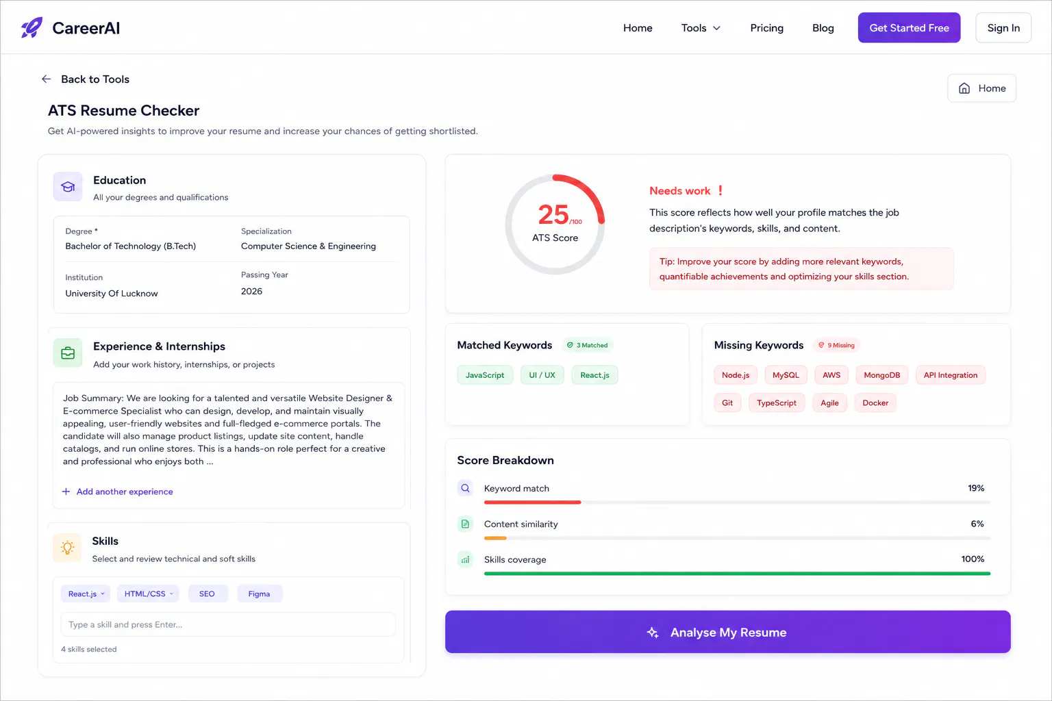 CareerAI screenshot 3