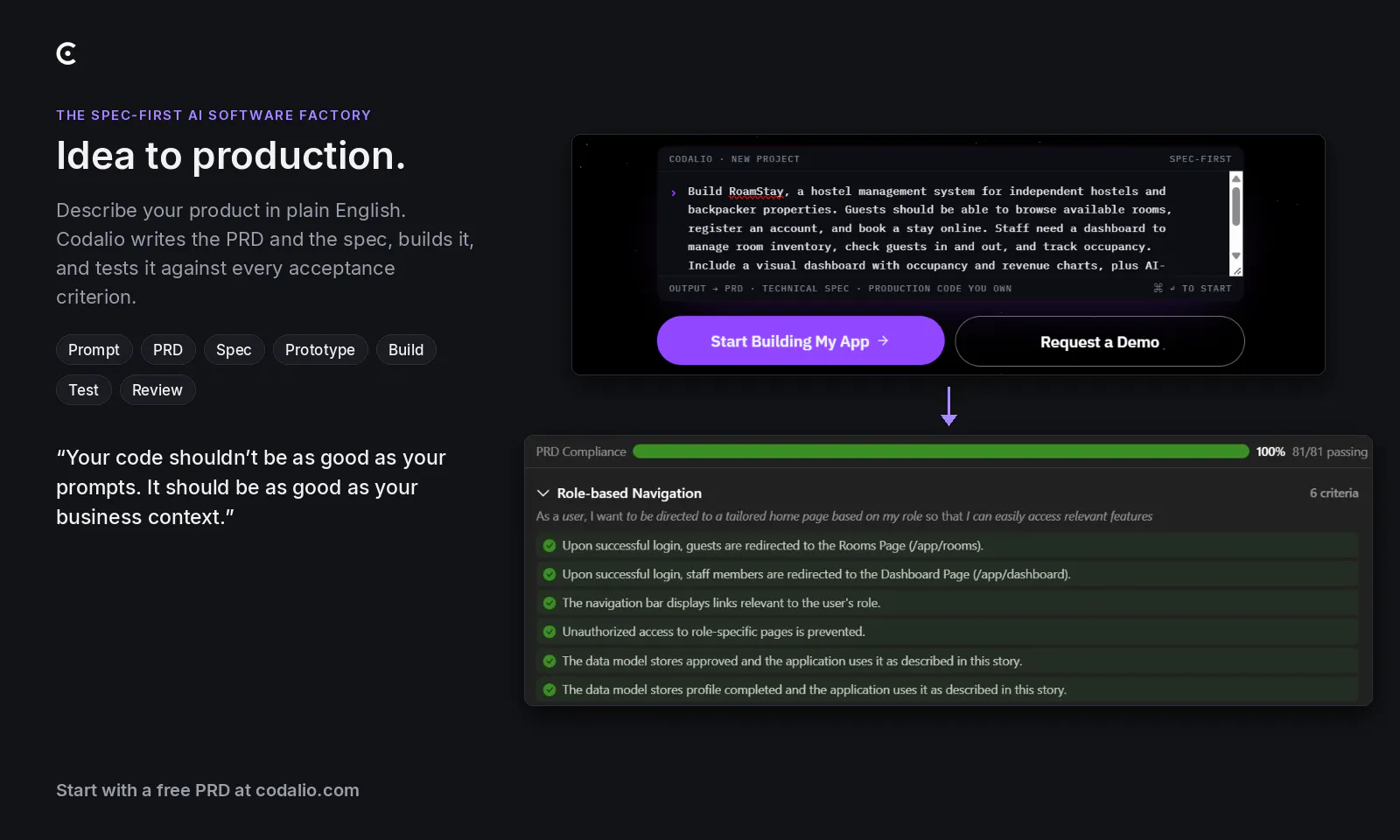 Codalio screenshot 2