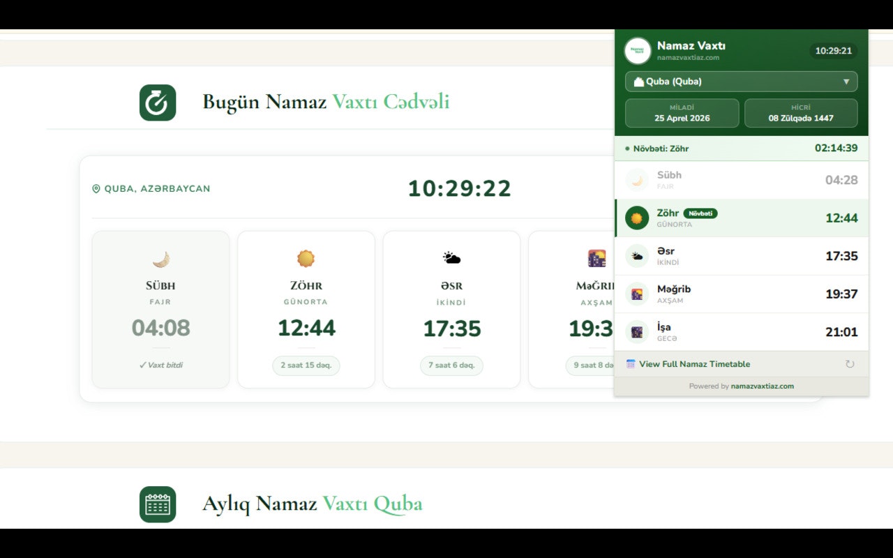 Namaz Vaxti Azerbaijan gallery image