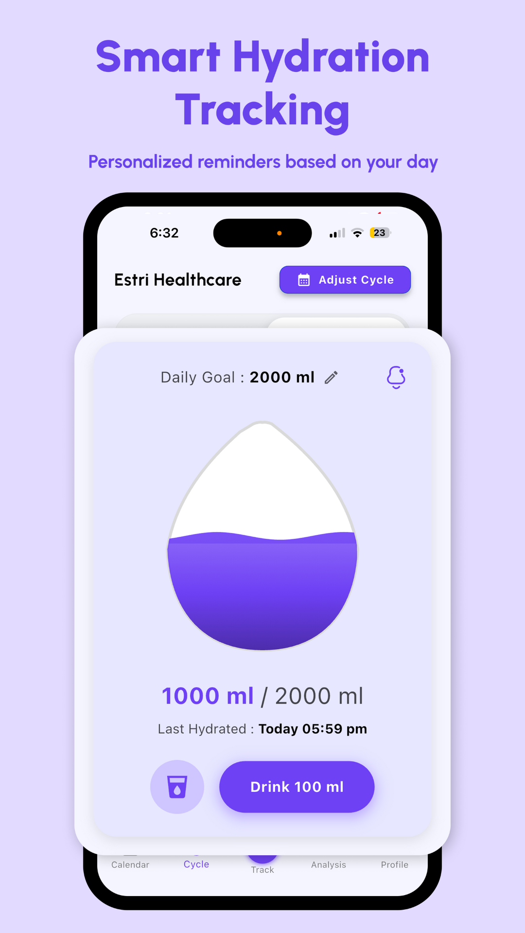 Estri Health - Screenshot 4 showing product features and functionality