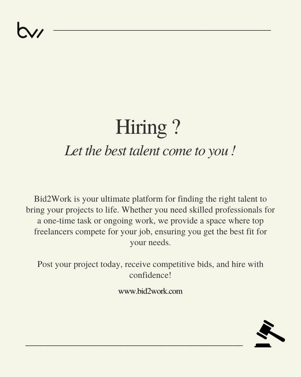 Bid2work - Assumi o fatti assumere.Le opportunità sono solo un'offerta! media 2