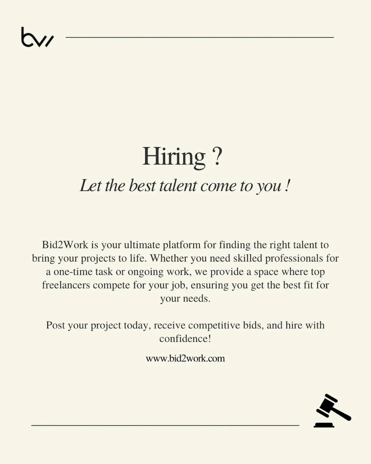 Bid2Work