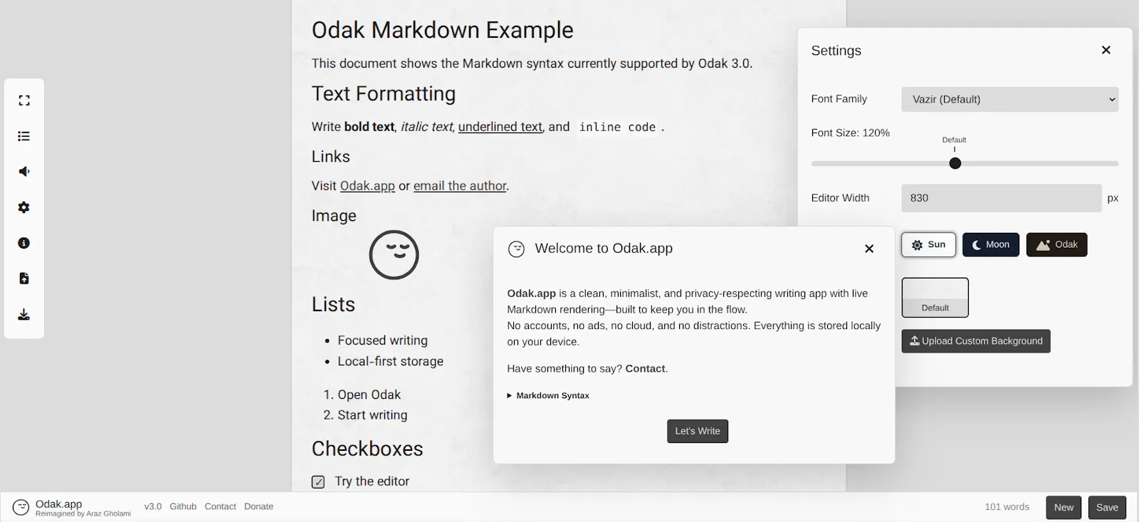 Odak.app screenshot 1