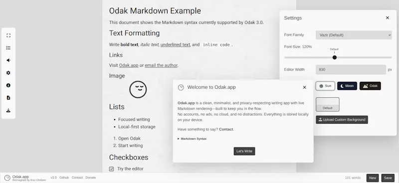 Odak.app screenshot 1