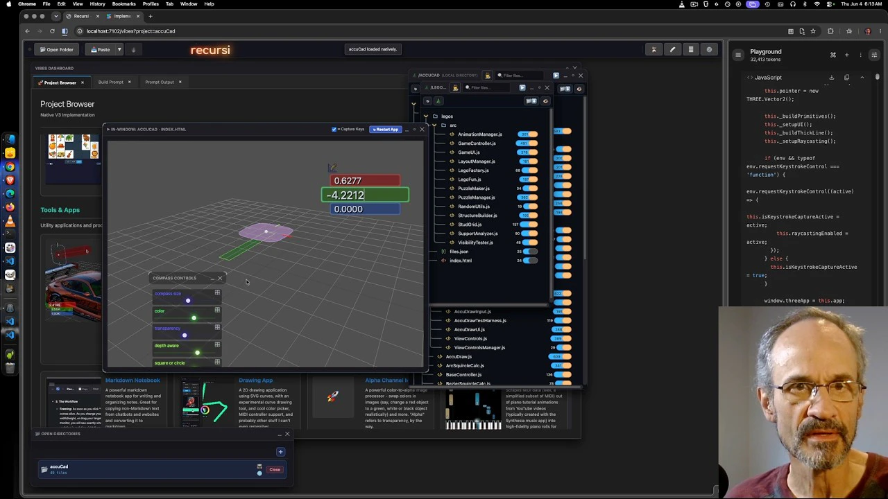 startuptile Recursi-Self improving vibe coding env with no API fees
