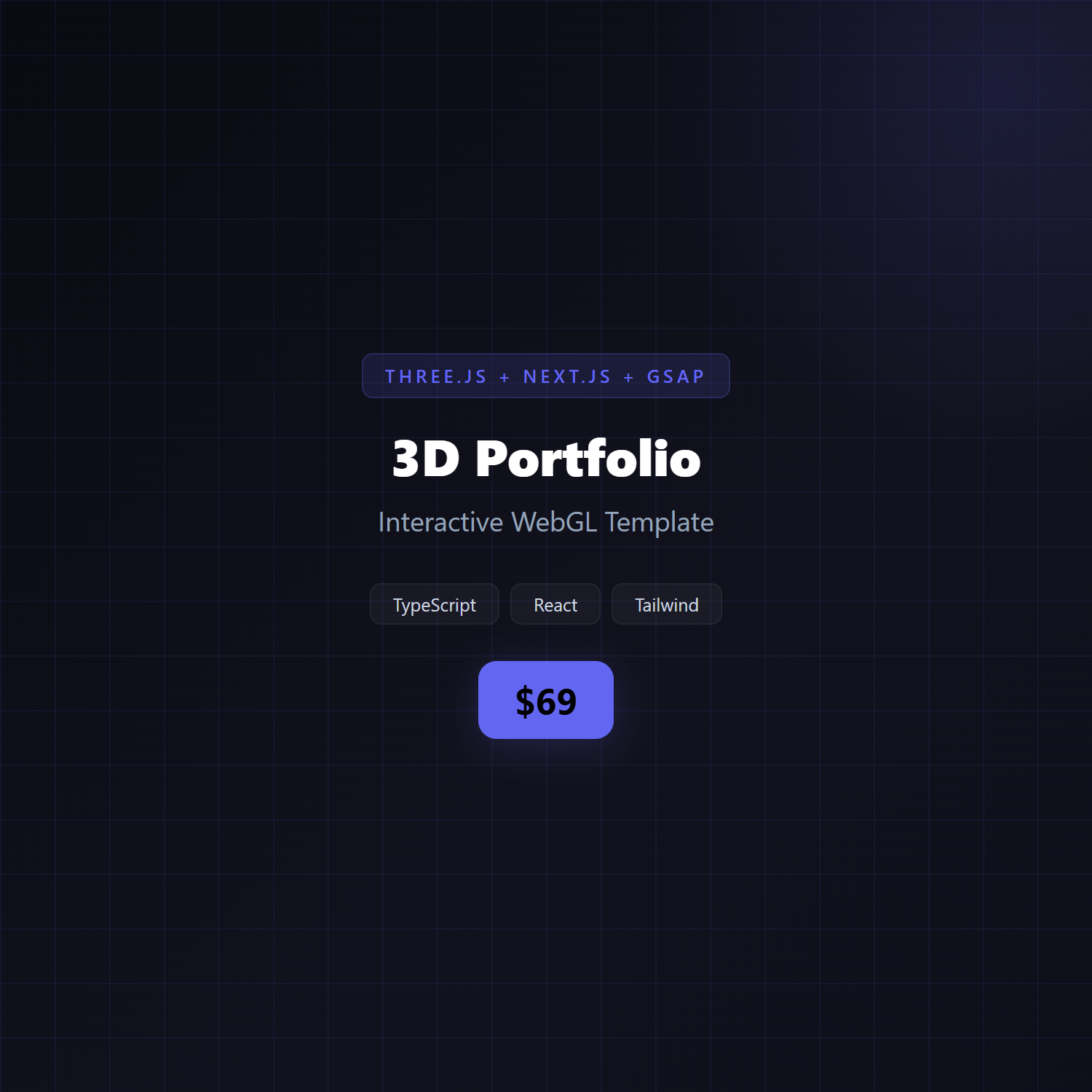 3D Portfolio — WebGL Template