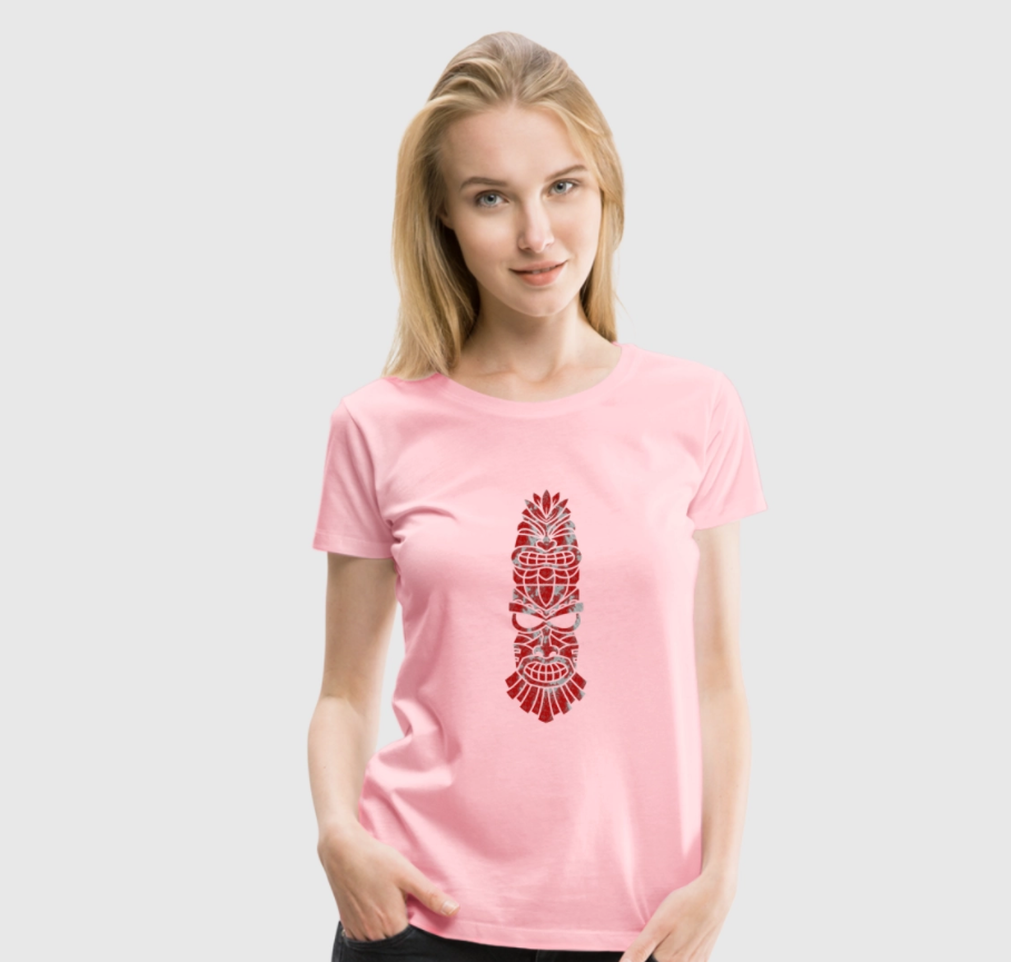 Lono - Ancient Tiki God of Fertility and Peace | Men's Organic Tribal T-shirt. gallery image