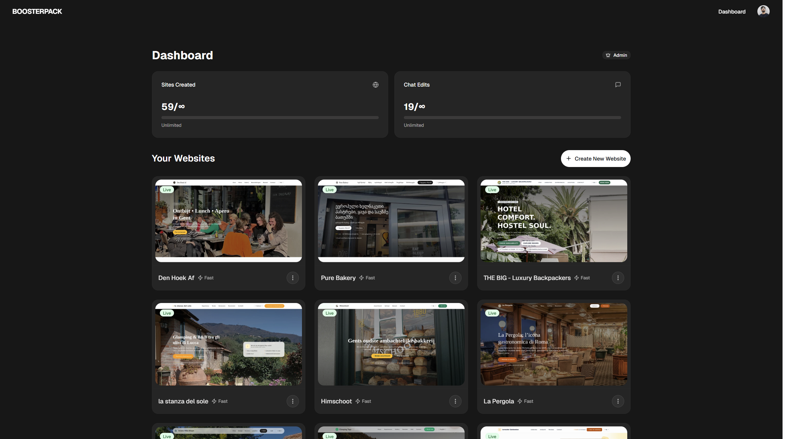 Boosterpack - Costruisci un sito Web in pochi minuti in base alla tua presenza online media 3