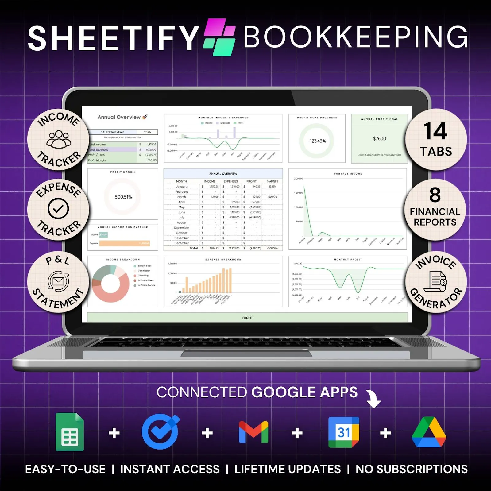 Sheetify Bookkeeping screenshot 2