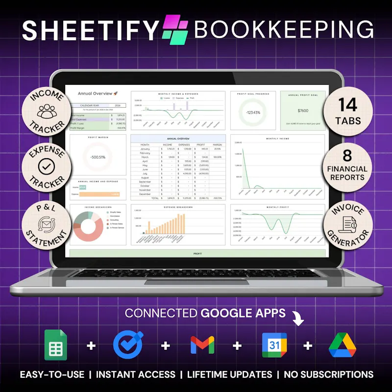 Sheetify Bookkeeping screenshot 2